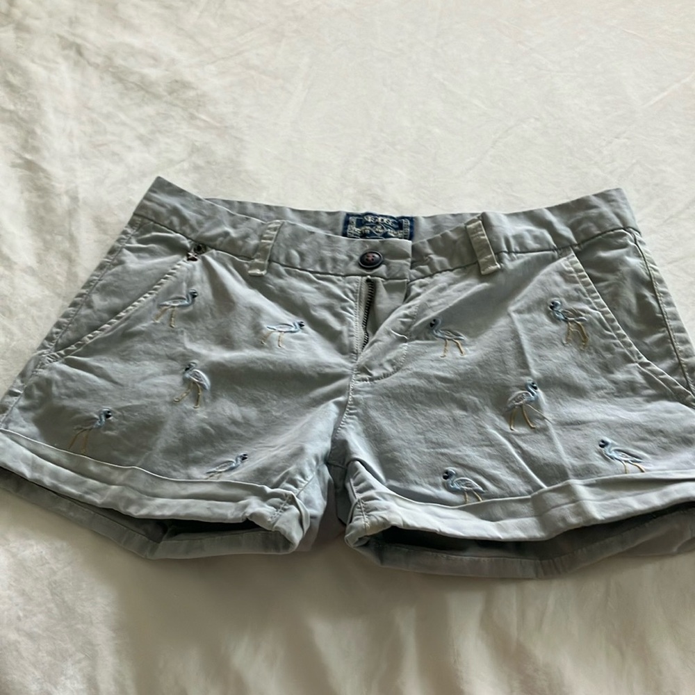 Shorts 100% cotton size small cute flamingo motif